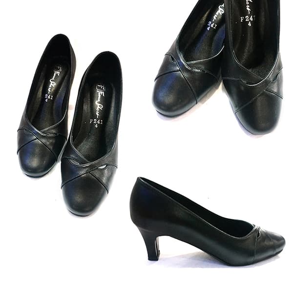 สีขาว หน้าเรียว ส้นสูง แบบเรียบ ดูดีมากค่ะ 4